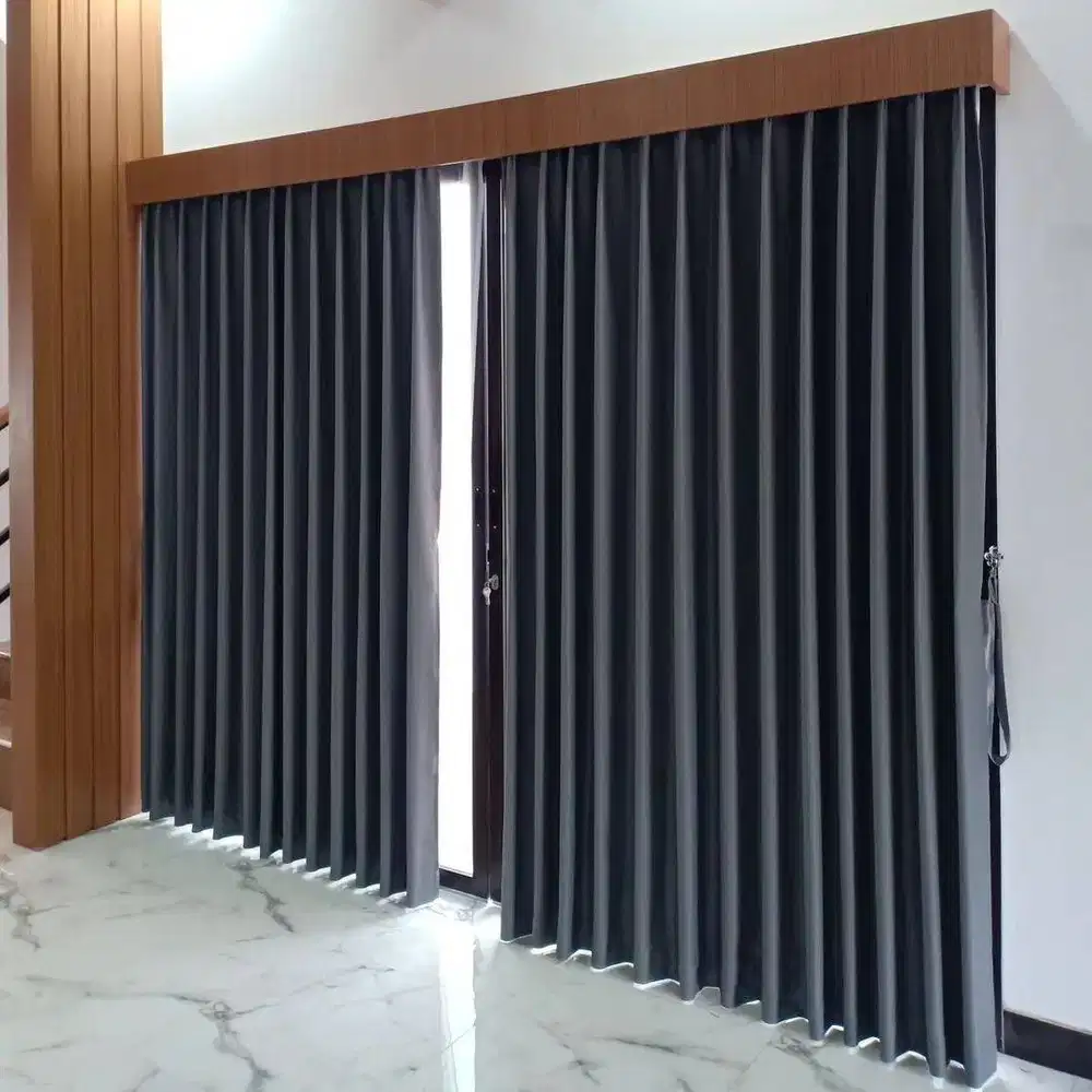 Jasa Pasang Gorden Custom Wallpaper Dinding 3D Gordyn Hordeng Korden