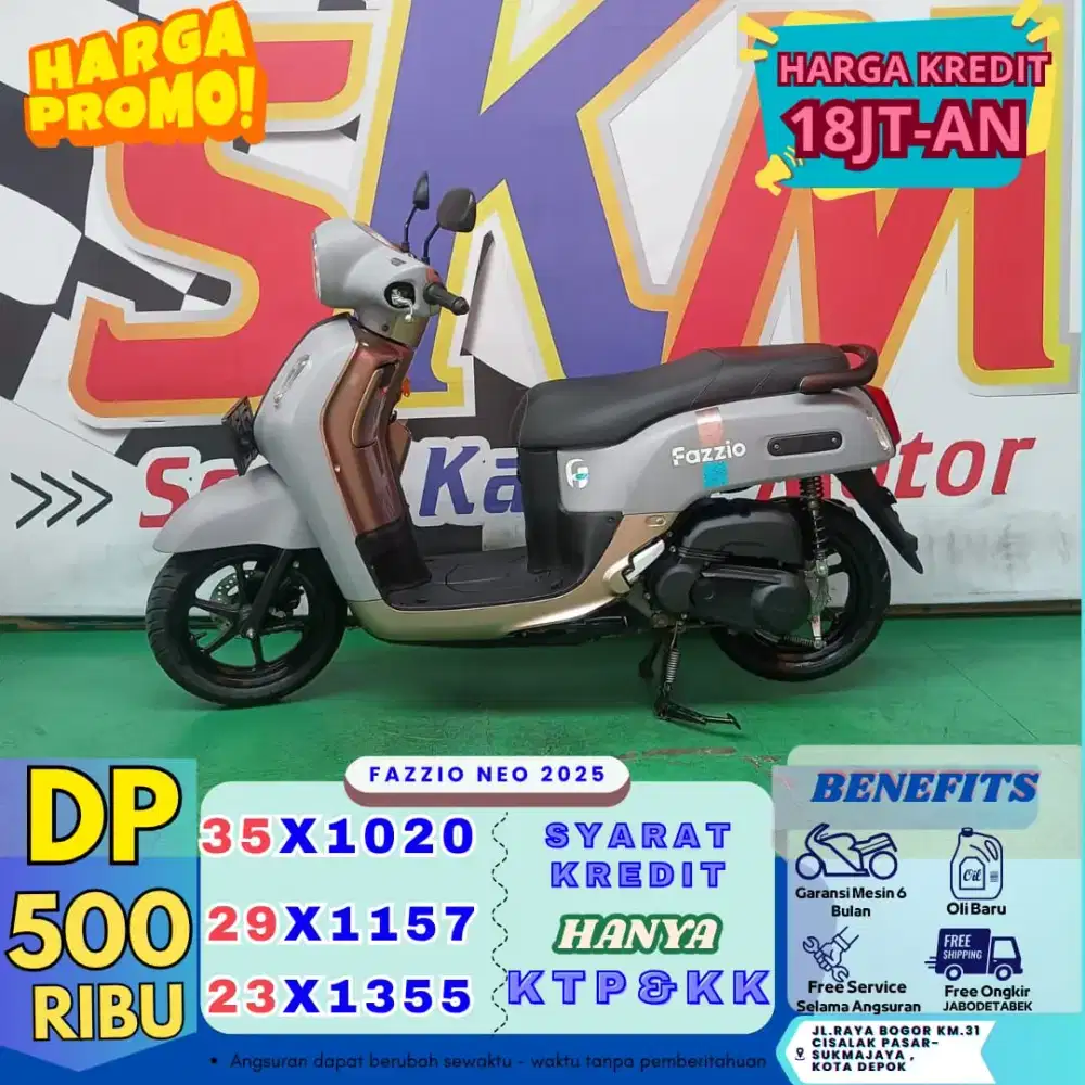 Proses 1hari dp500rb kredit fazzio neo 2025