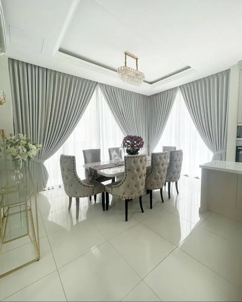Jasa Pasang Gorden Custom Wallpaper Dinding 3D Gordyn Hordeng Korden