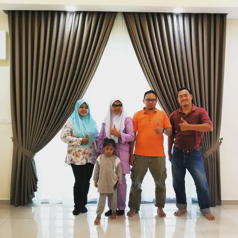 Jasa Pasang Gorden Custom Wallpaper Dinding 3D Gordyn Hordeng Korden