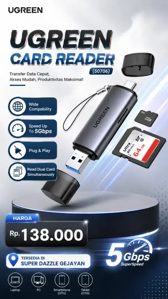 UGREEN CARD READER (50706)