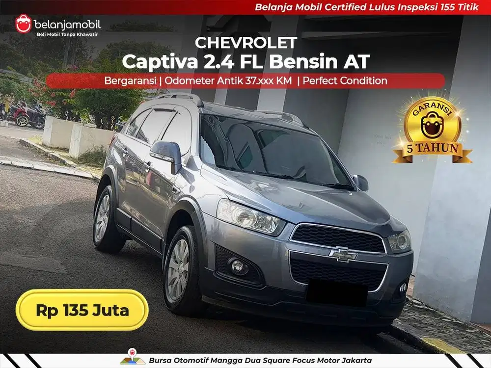 [ LOW KM 37RB ] Chevrolet Captiva 2.4 FL Bensin AT 2015/2016