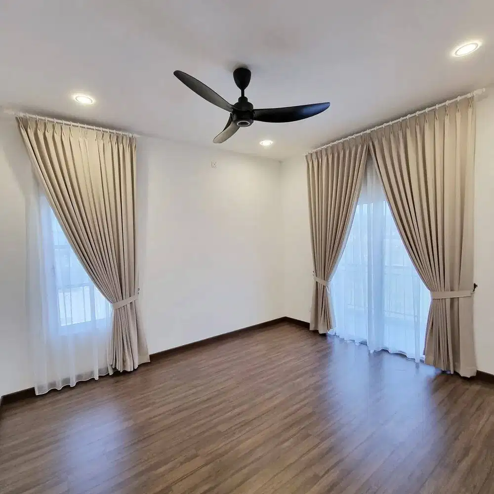 Gorden Vertikal/Vertical Blinds Roll/Roller Krey Wallpaper Dinding 3D