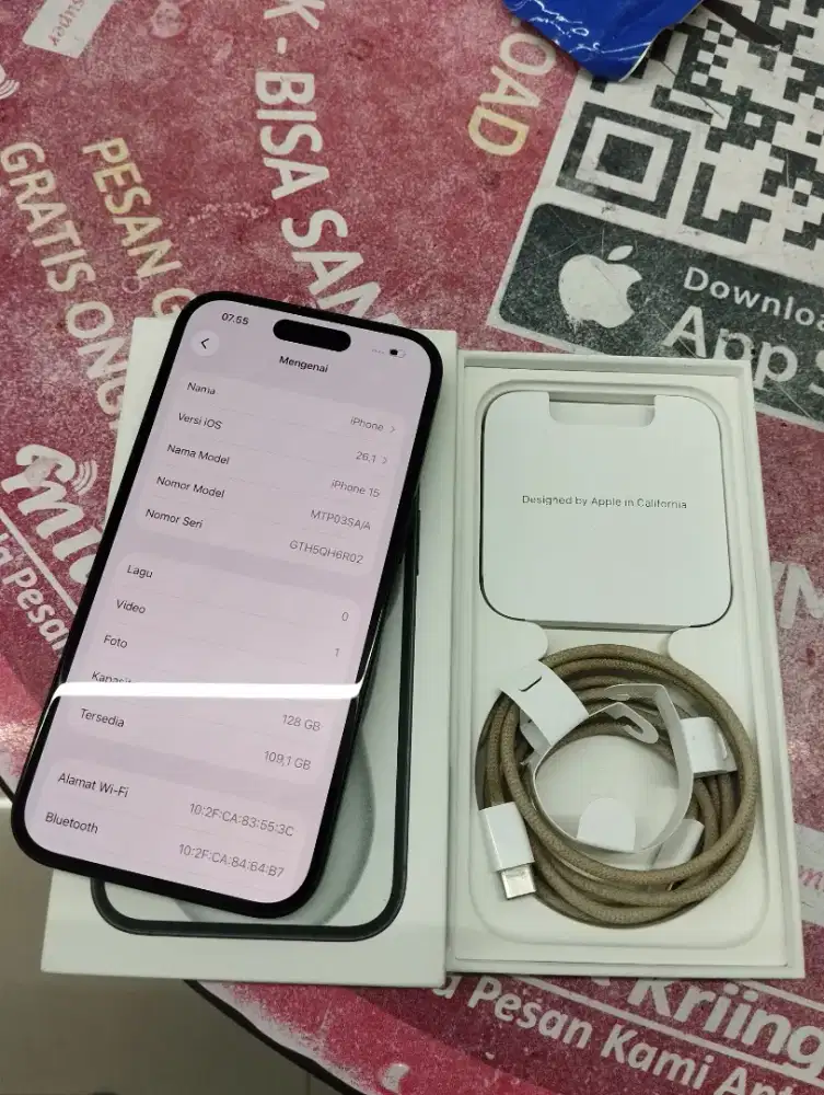 IPHONE 15 128 GARANSI RESMI IBOX