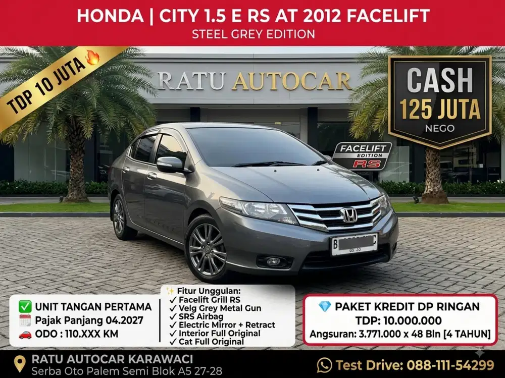 CITY E RS MATIC 2012 STEEL GREY