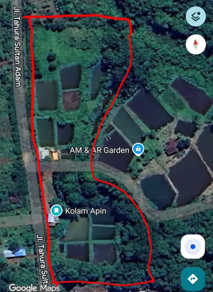 Jual tanah Arah Wisata Tahura Mandiangin