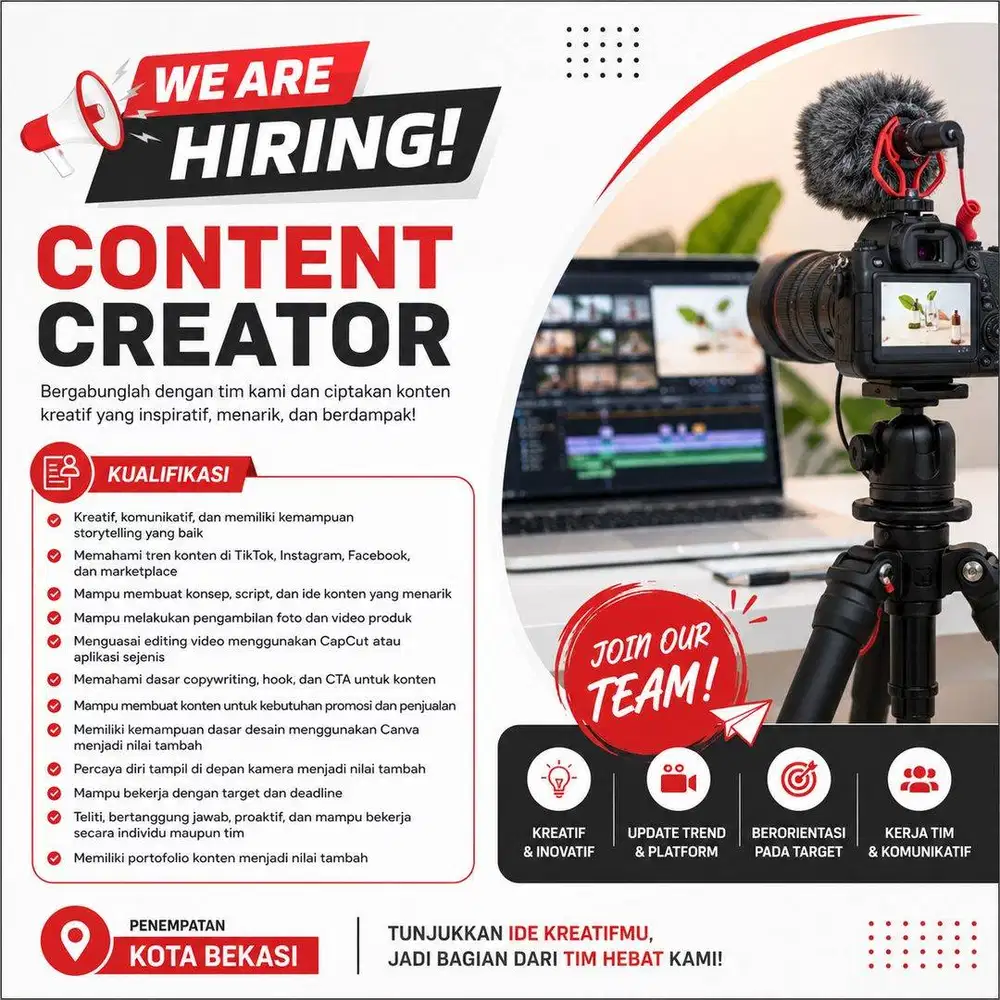 konten kreator dan video editor
