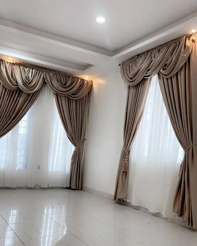 Pemesanan Tirai Gorden Jendela Gordyn Mewah Hordeng Terbaru Murah