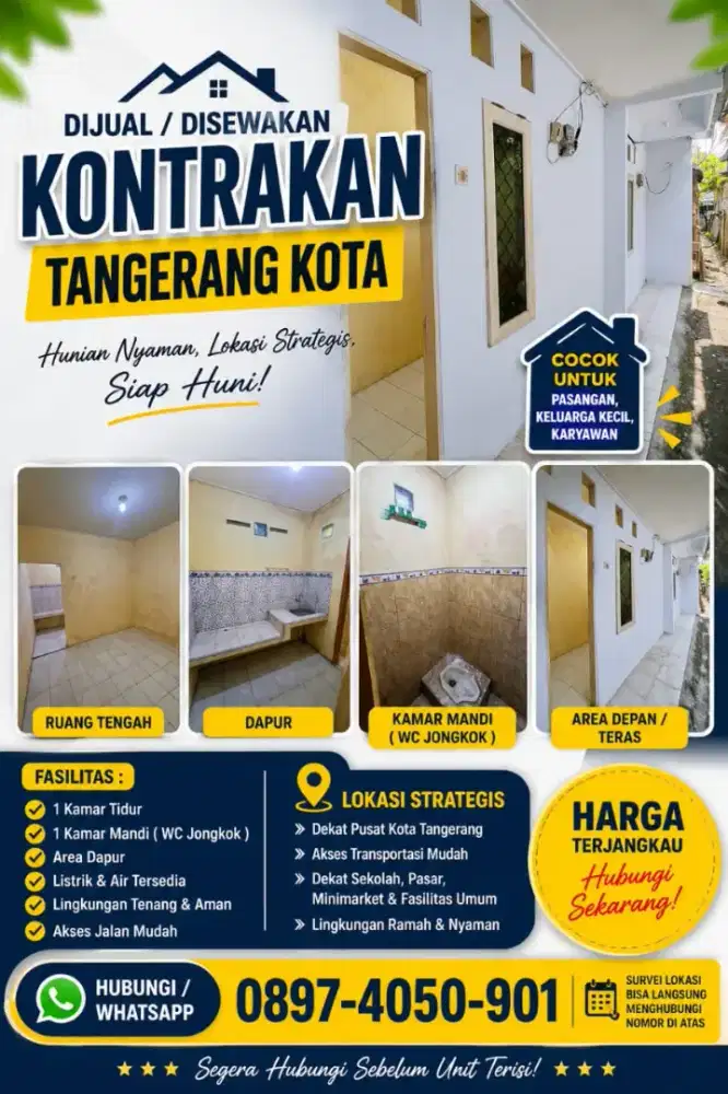 Dijual kontrakan murah kota tangerang