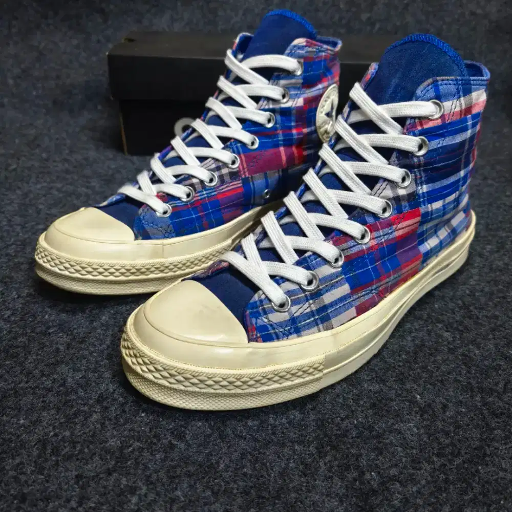 Converse 70s plaid flannel blue original allstar not Nike Vans Adidas