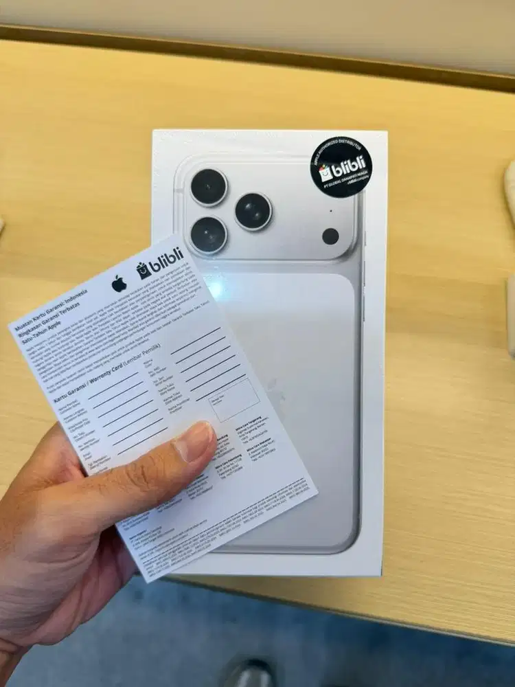 New iPhone 17 Pro Max 256GB Silver Garansi Resmi