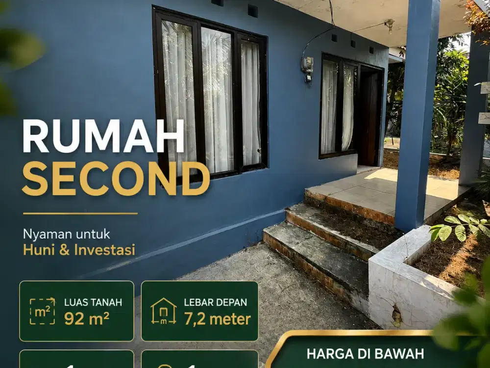 Rumah Second di Bawah Rp400 Juta | SHM & Parkir Luas