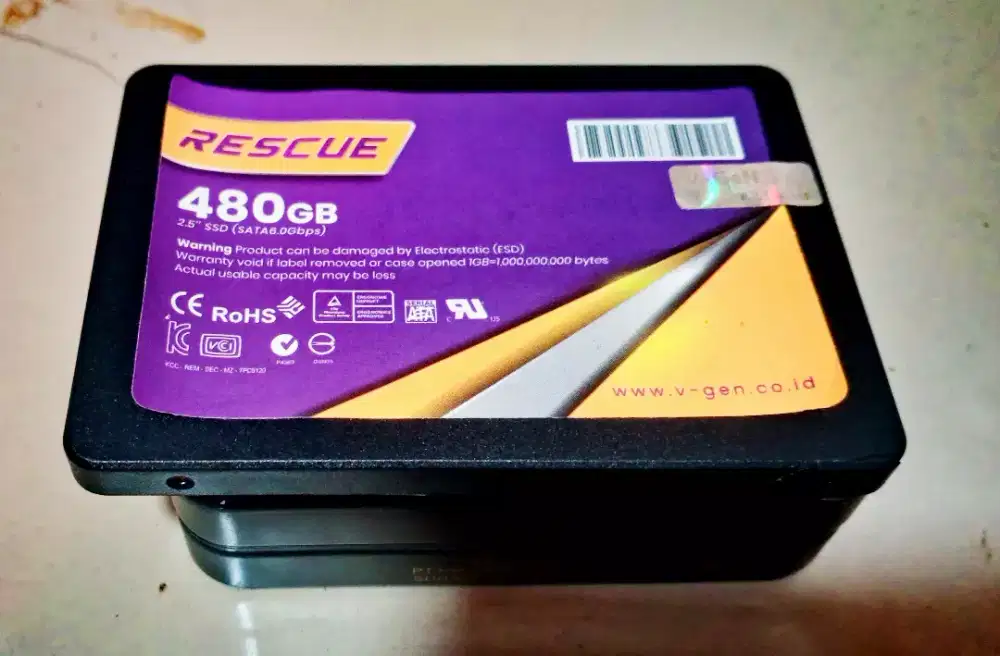 SSD SATA3 2,5' V-GEN 480GB GARANSI RESMI GOOD CONDITION JAKSEL