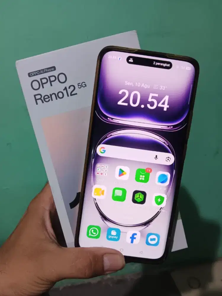 Oppo Reno 12 ram 12+12/256 mulus