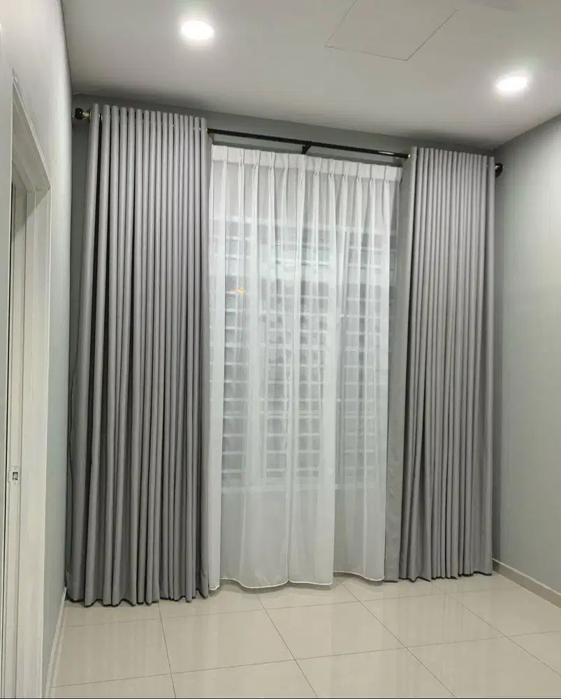 Jasa Pasang Gorden Custom Wallpaper Dinding 3D Gordyn Hordeng Korden