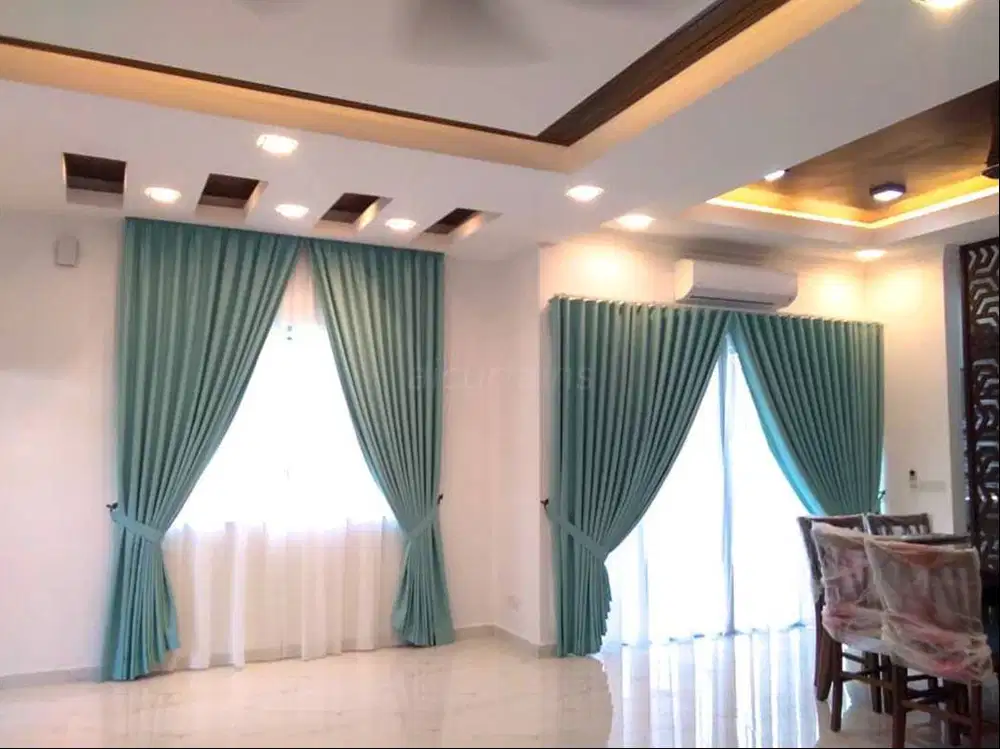 Gorden Vertikal/Vertical Blinds Roll/Roller Krey Wallpaper Dinding 3D