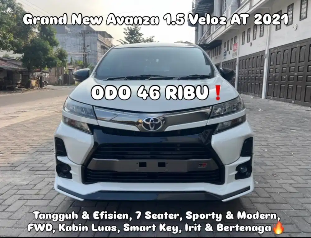 (TDP 47 JUTA!) Toyota Grand New Avanza Veloz Automatic GR Putih 2021