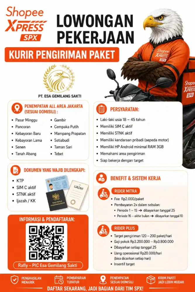 LOWONGAN PAKET DELIVERY SPX