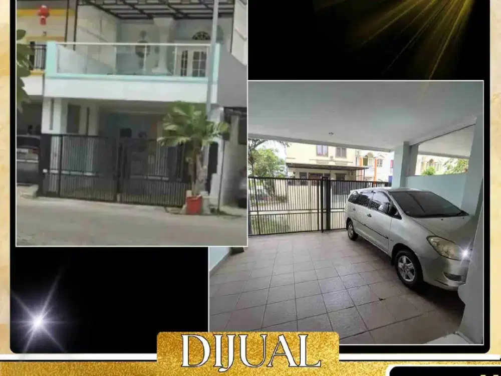 DIJUAL RUMAH 2,5 LANTAI LUAS TANAH 108 M² DI PERUMAHAN CITY RESORT CENGKARENG TIMUR JAKARTA BARAT