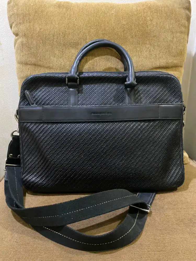 Tas laptop briefcase emergildo zegna original sale net price