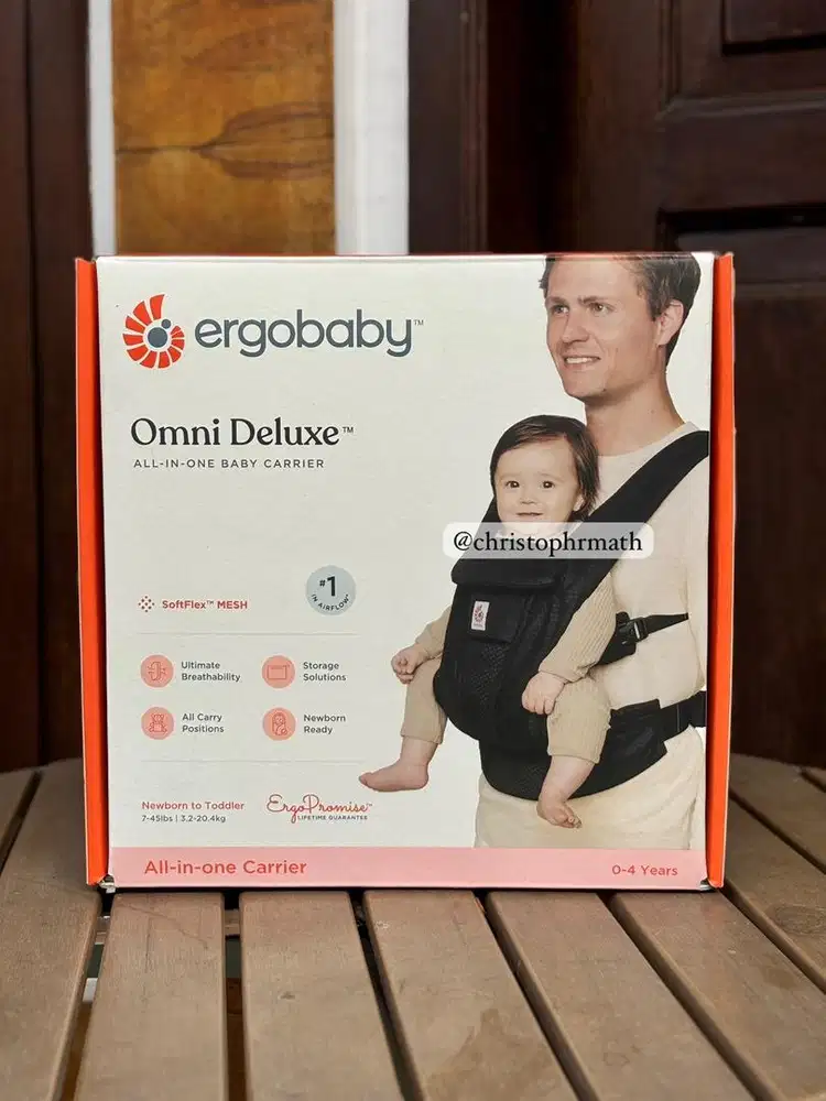 [PRELOVED] Ergobaby Carrier Omni Deluxe - All In One Mesh