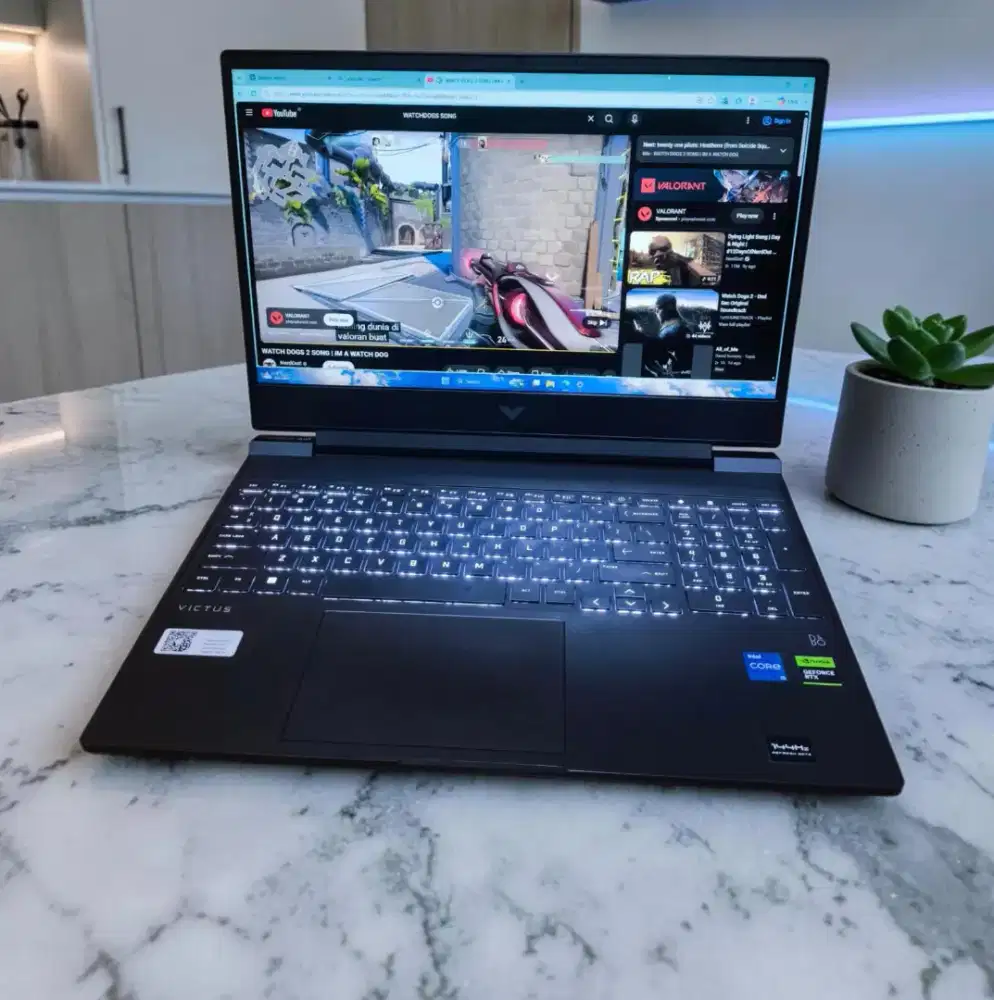 Laptop HP VICTUS GAMING SSD 512Gb RAM 16Gb NVIDIA RTX 3050 FULLSET BOX
