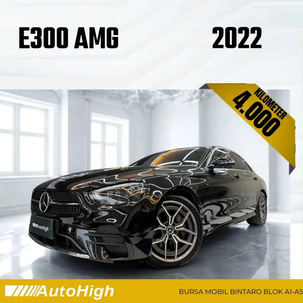 DP10% [Km4.000] E300 AMG 2022 Black Reg 2023 #AUTOHIGH