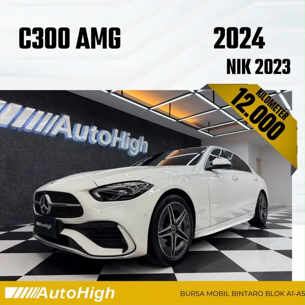 DP10% [Km12.000] C300 AMG 2023 White Reg 2022 #AUTOHIGH