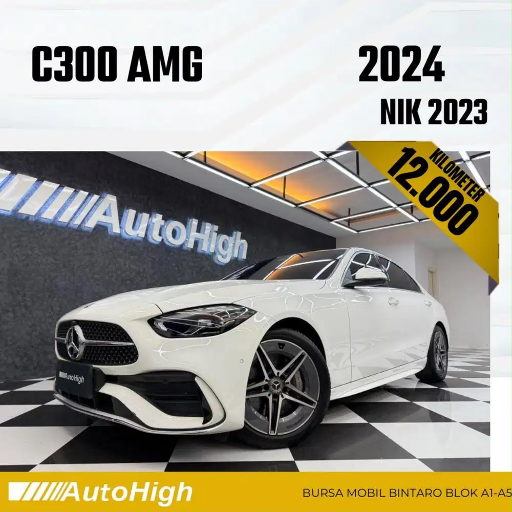 DP10% [Km12.000] C300 AMG 2023 White Reg 2022 #AUTOHIGH