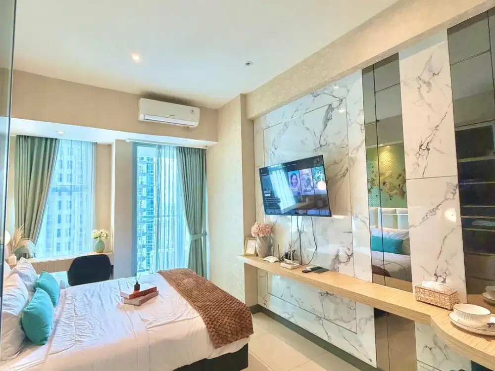 Sewa Tahunan 70Jt Apart Benson 2BR full Furnish Lantai 9