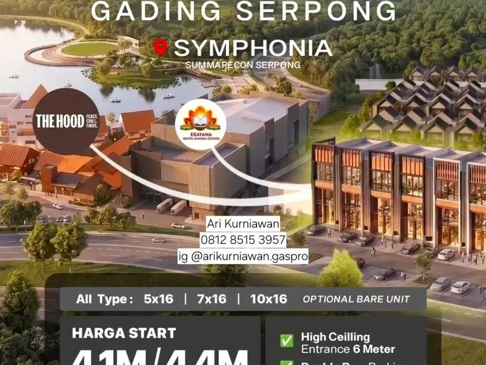 RUKO STROZZI COMMERCIAL BY SUMMARECON 4,1MAN DAPATKAN UNIT TERBAIK! INFO LOKASI & MEKANISME PEMBELIAN CHATT ME