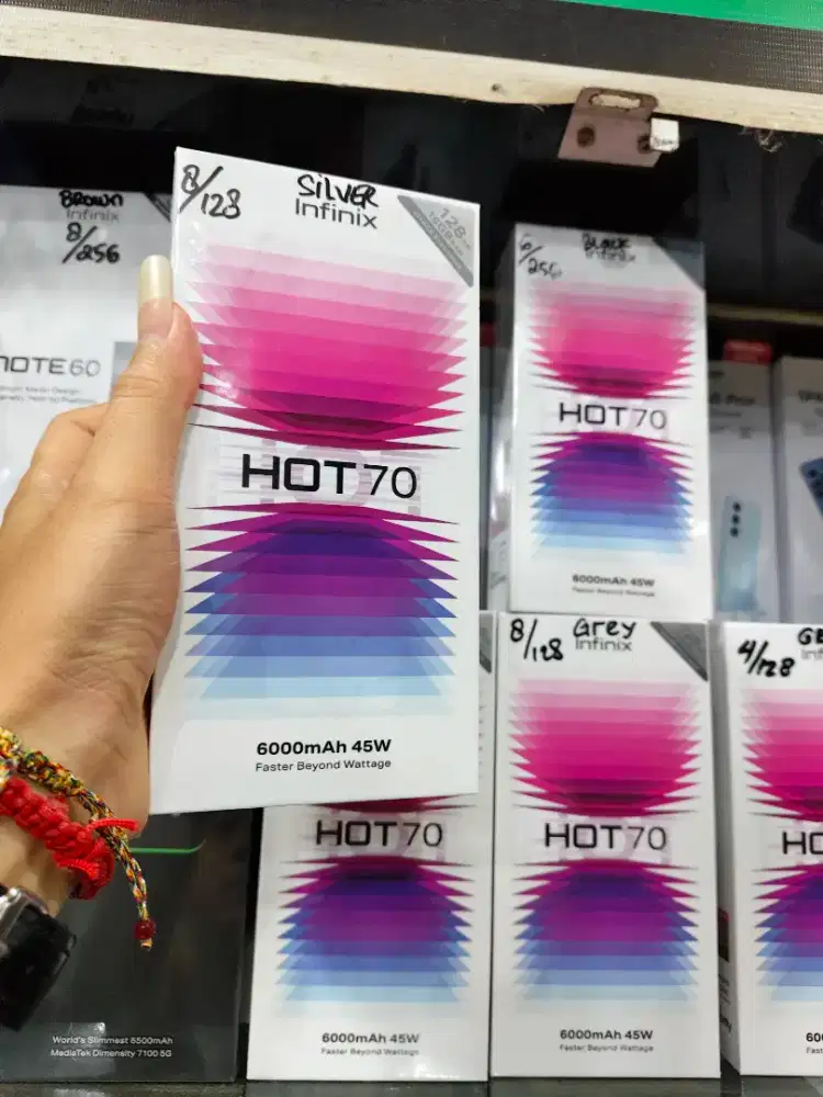 Infinix hot 70 Ram 8/128 promo hp baru new segel
