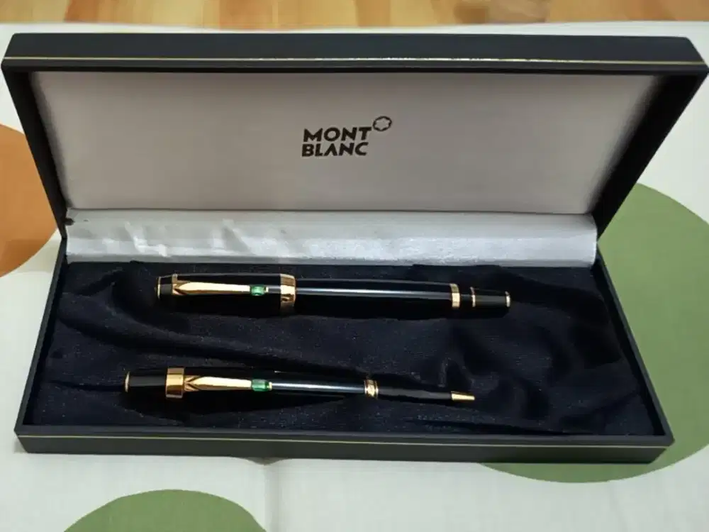 SET MONTBLANC BOHÈME VERT ASLI 100% — BARU BELUM DIPAKAI | EMAS ASLI