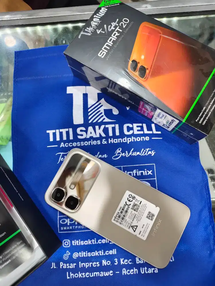 Infinix smart 20 4/64 promo hp baru new garansi 1 tahun