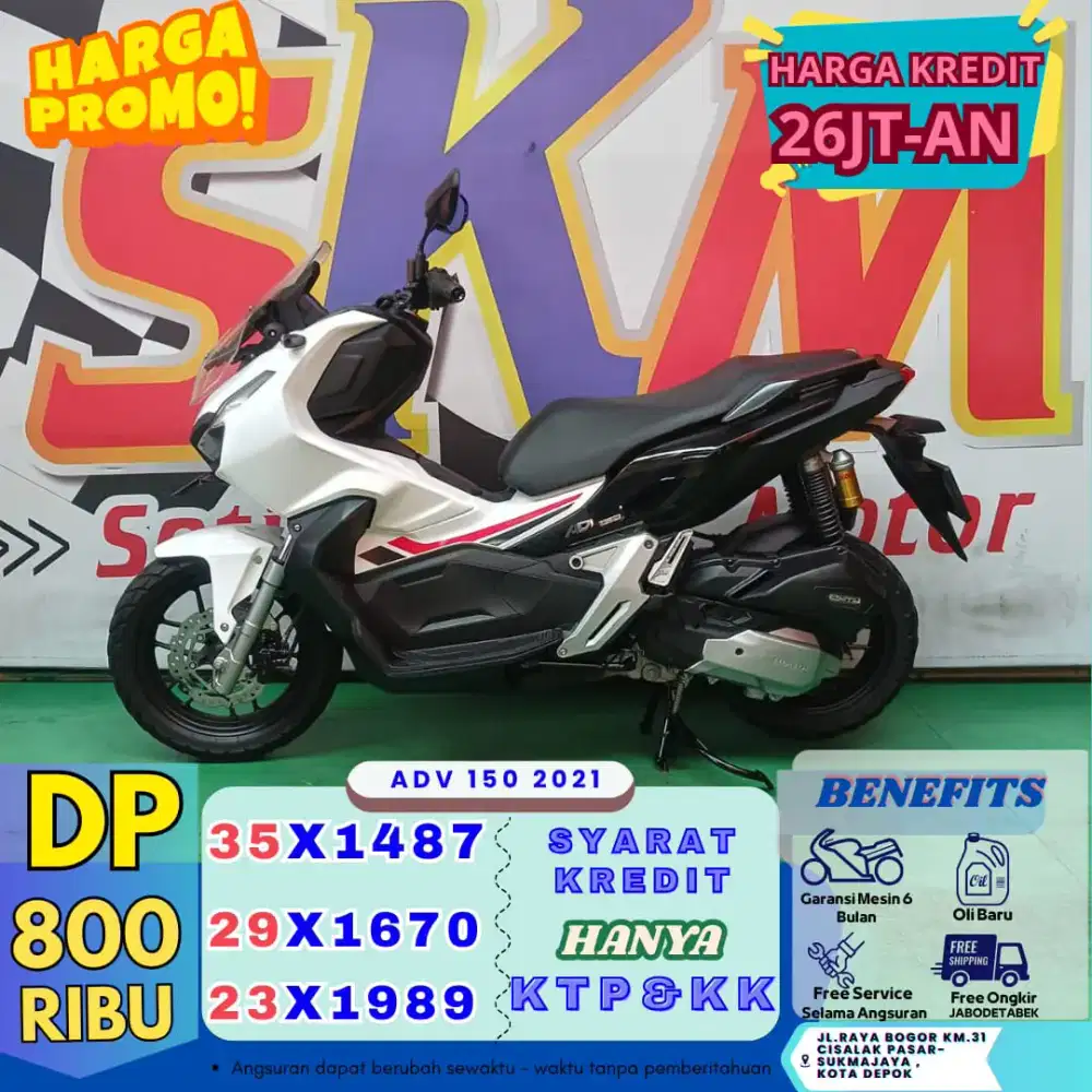 DP 800rb Honda Adv 2021 cash/credit