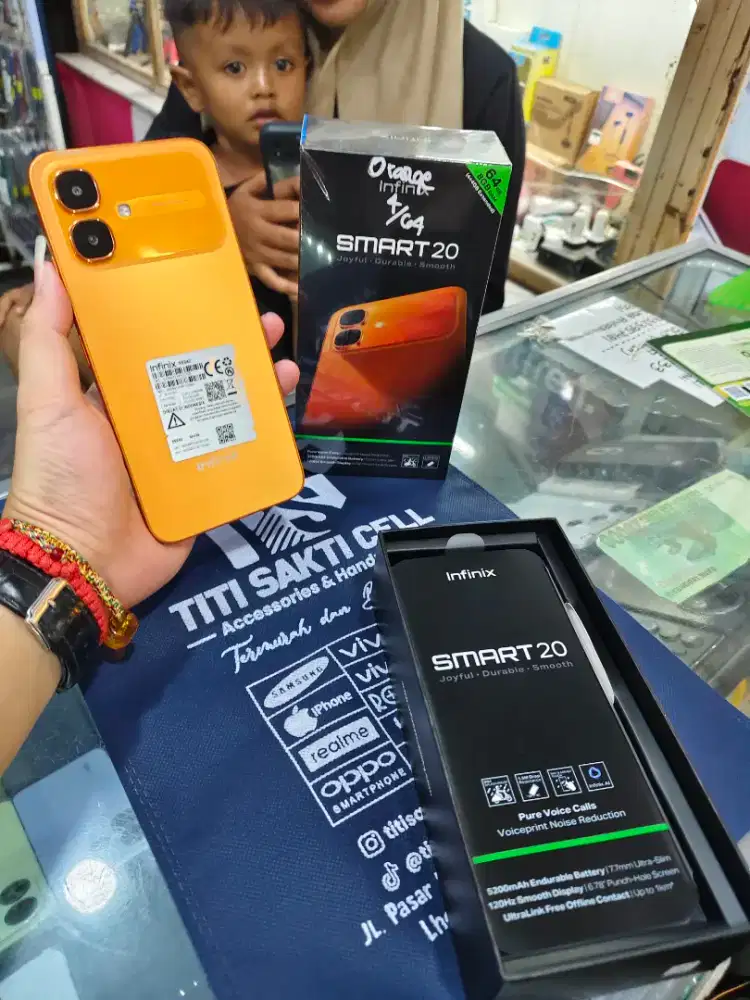 Infinix smart 20 oren promo hp baru new garansi 1 tahun