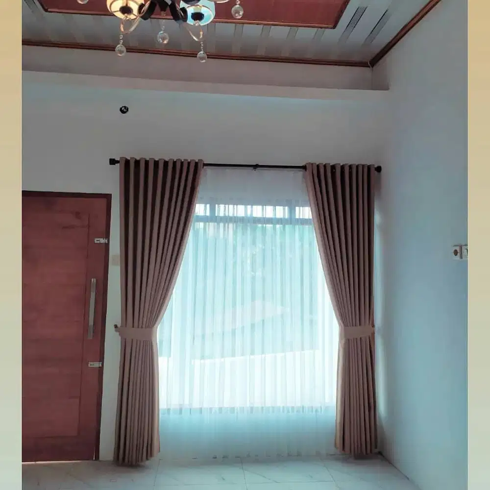 Menerima Pemasangan Gorden Wallpaper Dinding 3D Gordyn Hordeng Korden