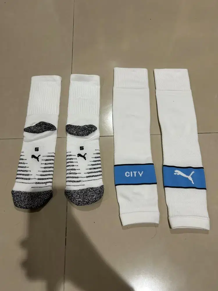 Cut Socks Sleeve Man City 2023/2024 White - Player Style