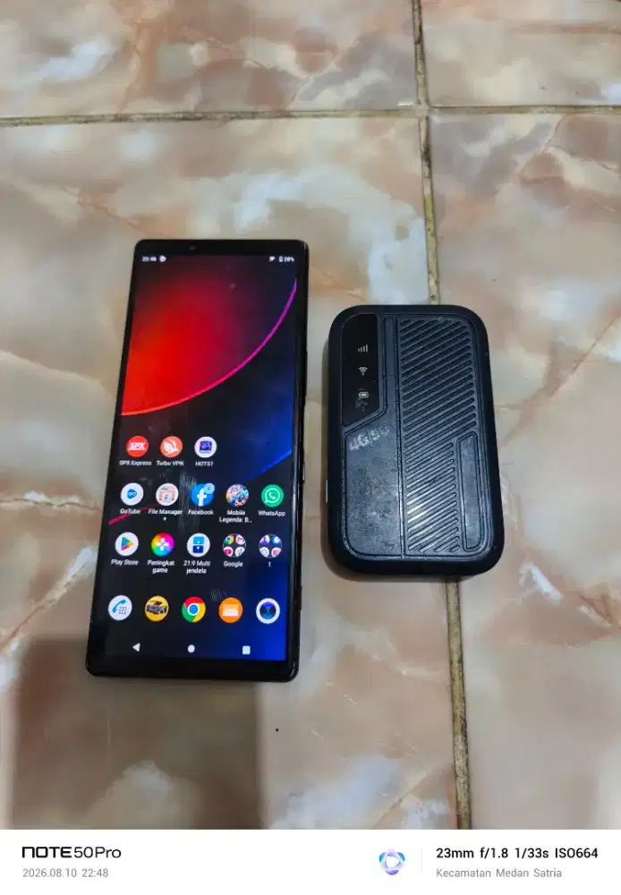 Xperia 1 minus tertera