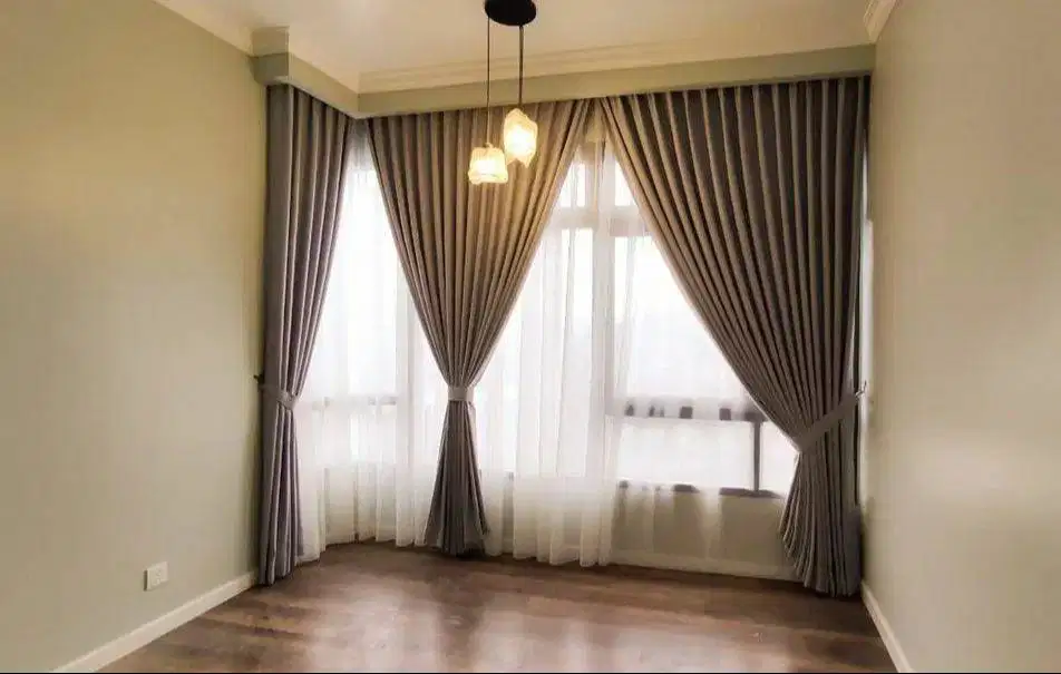 Gorden Vertikal/Vertical Blinds Roll/Roller Krey Wallpaper Dinding 3D