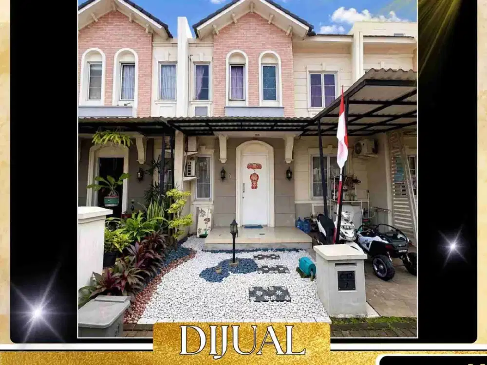 DIJUAL RUMAH BOULEVARD 2 LANTAI LUAS TANAH 77 M² DI PERUMAHAN BSD CITY TANGERANG SELATAN