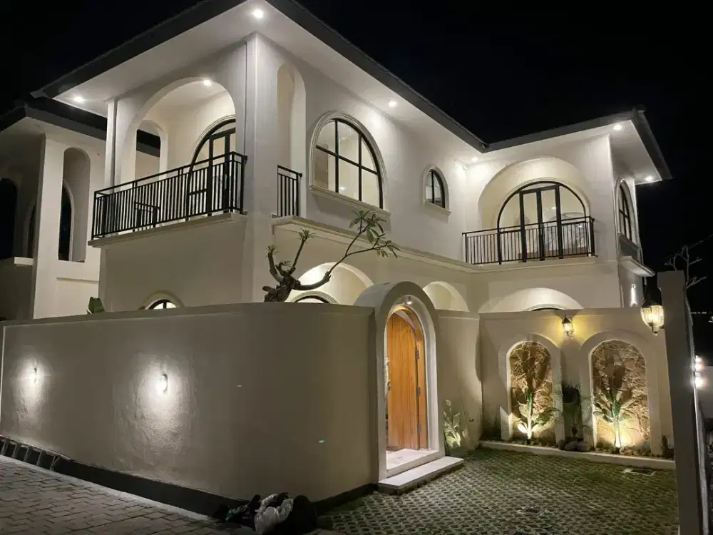 TURUN HARGA 2 UNIT VILLA BUDUK CANGGU 3,9M 3KT POOL FULL FIRNISHED DO
