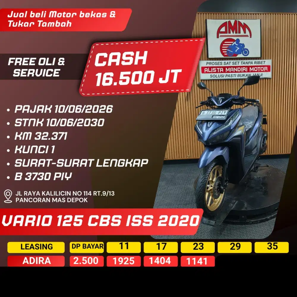 VARIO 125 CBS ISS 2020 CASH / KREDIT ALISTA