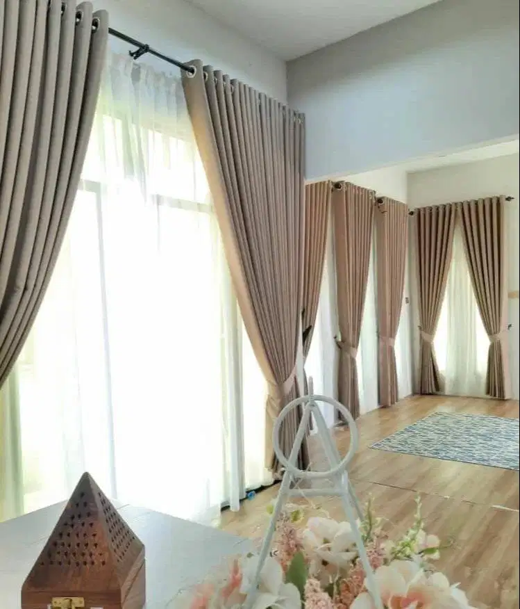 Jual Gorden Jendela & Pintu Gordyn Model Terbaru Wallpaper Dinding 3D