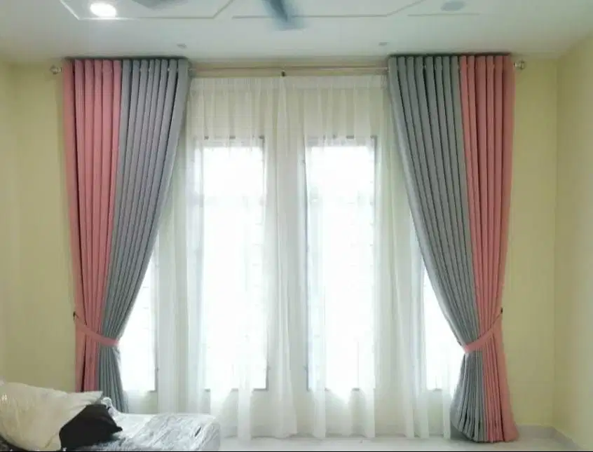 Jasa Pasang Gorden Custom Wallpaper Dinding 3D Gordyn Hordeng Korden