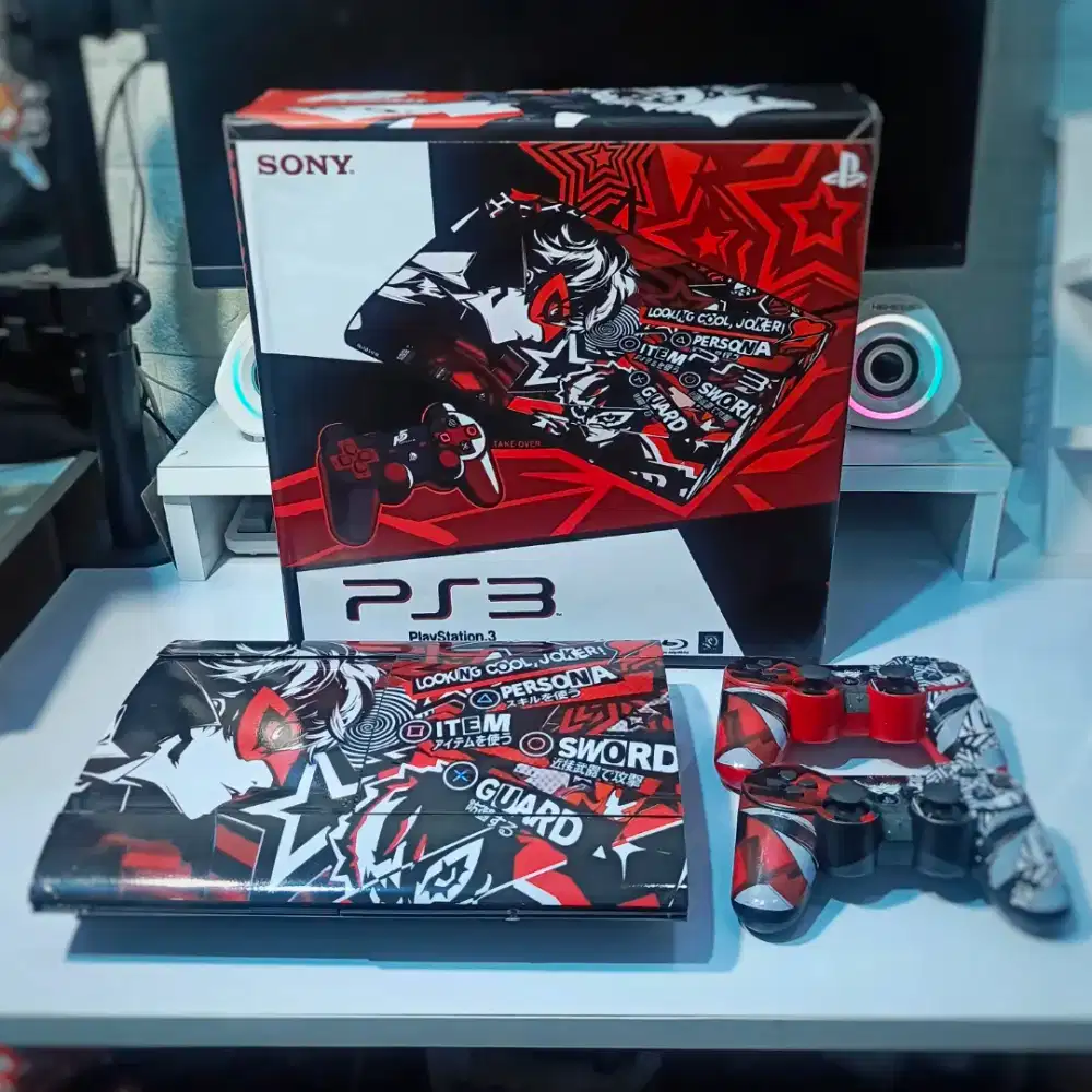 PS3 Superslim Edisi Joker Persona 5 Limited Seri 42 Anti YLOD FullGame