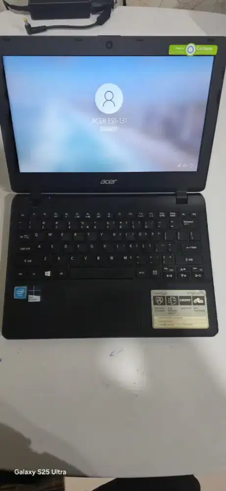 Laptop Acer Aspire ES11 / ES1-131 (warna Hitam)