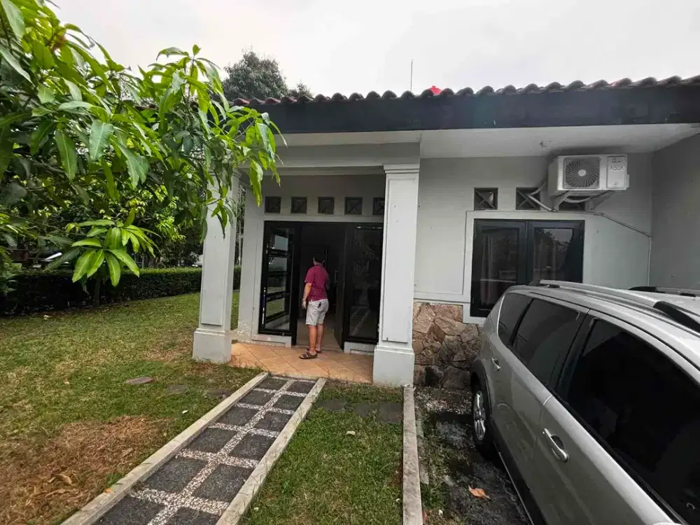 Rumah Hoek Satu Lantai Tanah Luas Taman Kenari Nusantara Cibubur