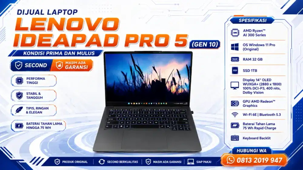 LENOVO IDEAPAD PRO 5 -  AMD RYZEN AI 7-350 - SSD 1TB - RAM 32GB