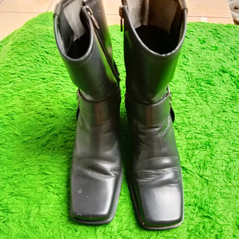 Sepatu boot kulit Harley Davidson